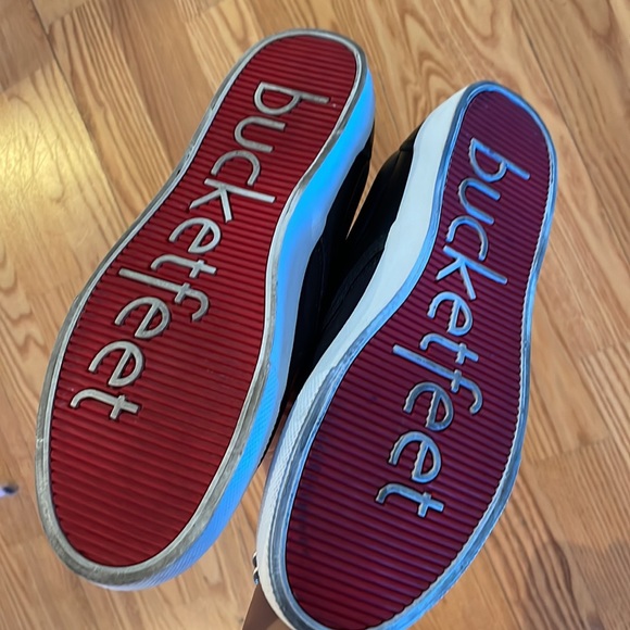 Bucket Feet LOVE slip on sneakers. Worn once. - Picture 2 of 3